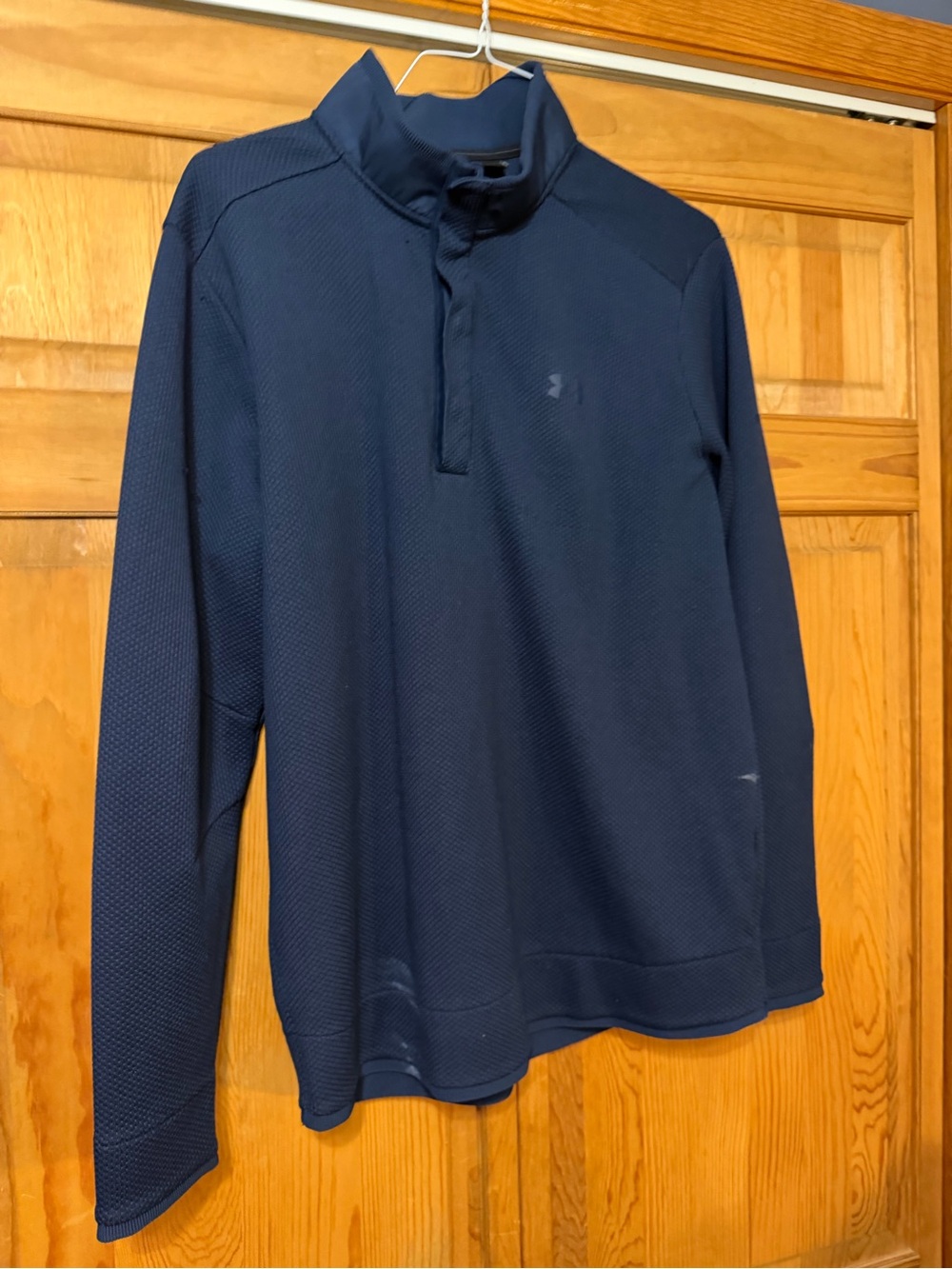 Under Armour Navy Quarter-Zip Long Sleeve Performance Top
